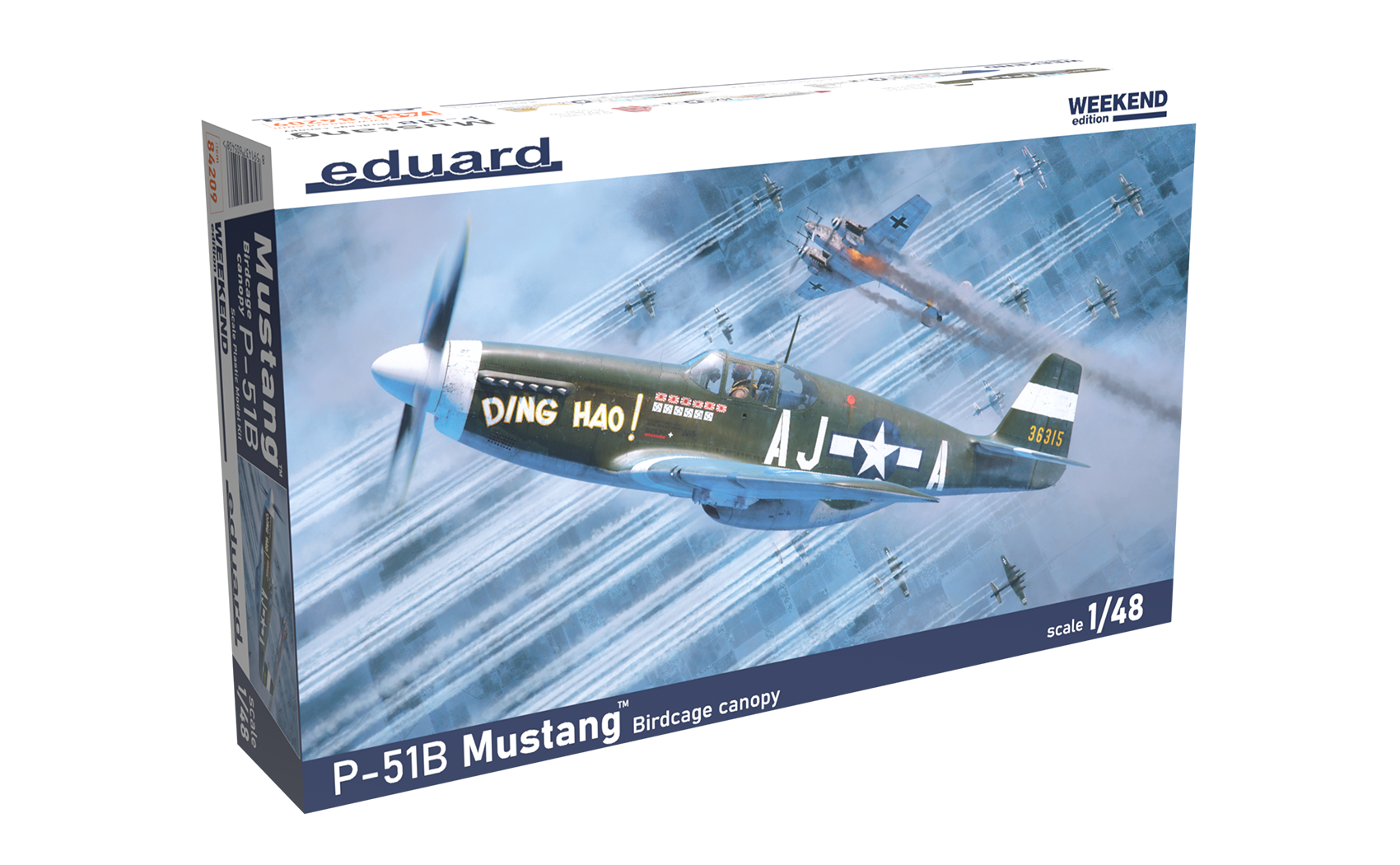 1:48 Сборная модель P-51B Mustang Birdcage Canopy Weekend edition - 84209
