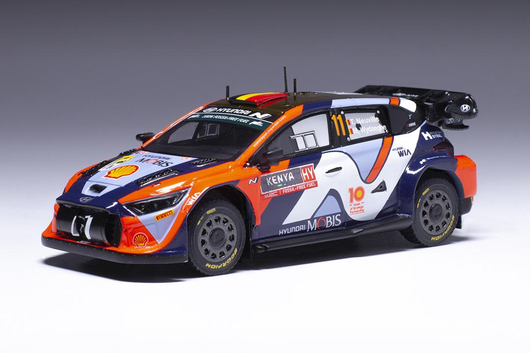 1:43 HYUNDAI i20 N Rally1 Hybrid №11 Neuville/Wydaeghe Rally Kenya (2024) - RAM939