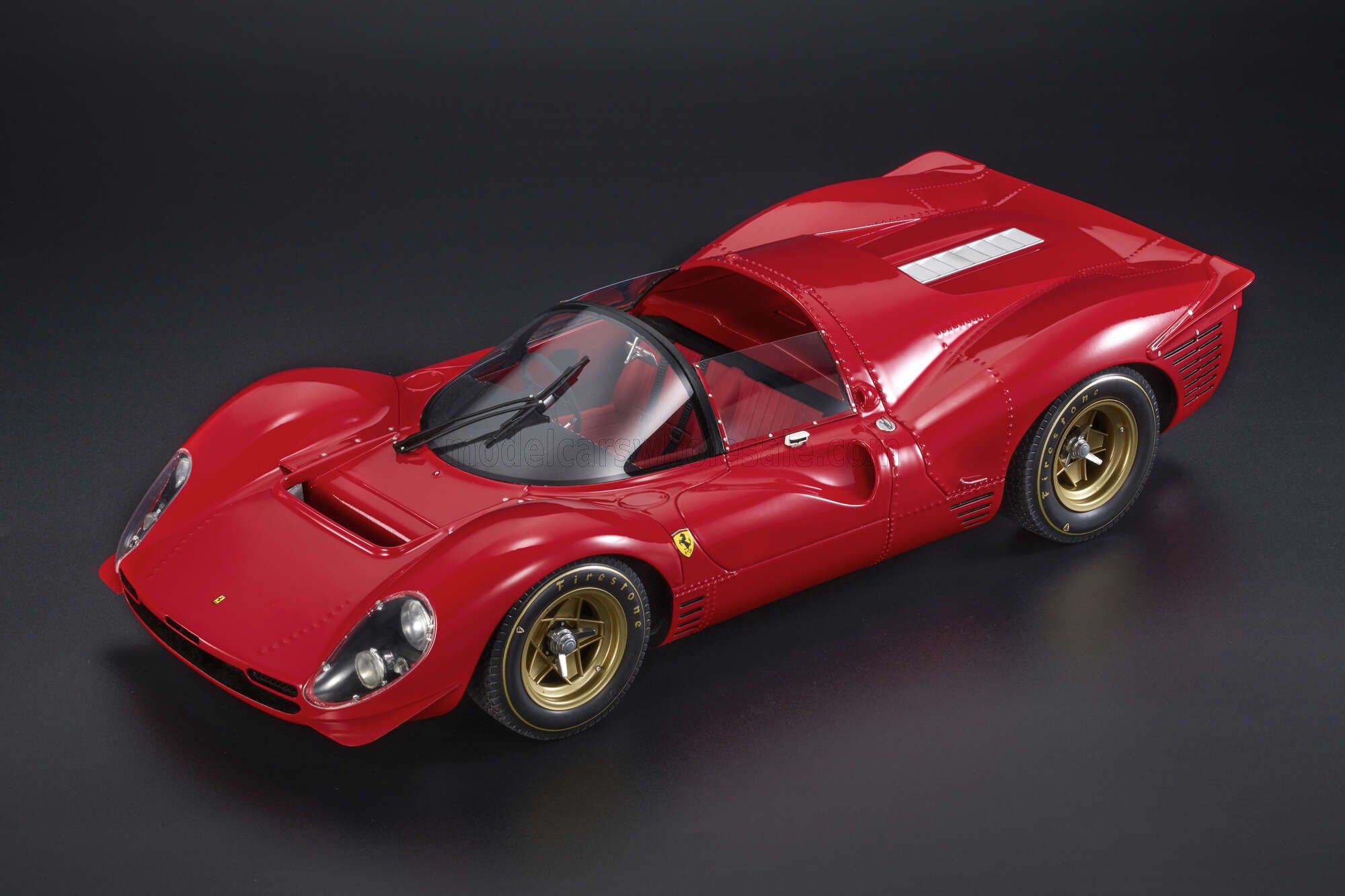 1:12 FERRARI 330p4 Spider Street Version (1967), Red - TMR12-57D