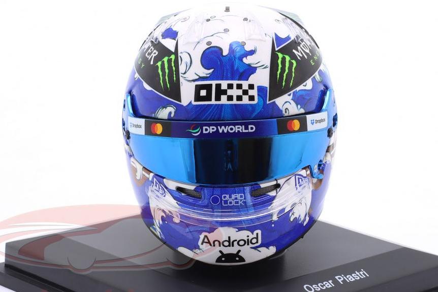 1:5 MINI HELMET Oscar Piastri №81 McLaren Formula 1 team 3rd Japan GP Formula 1 (2025) - 5HF213