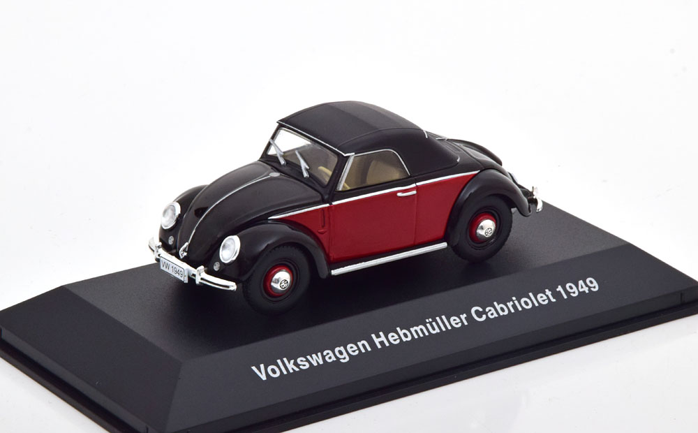 1:43 VOLKSWAGEN Hebmüller (1949), schwarz/dunkelrot - VW-57