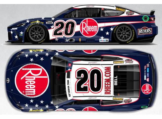 1:64 Toyota Camry XSE #20 Christopher Bell *Rheem Salutes* blue/red/white 2025 - C202565SALCD