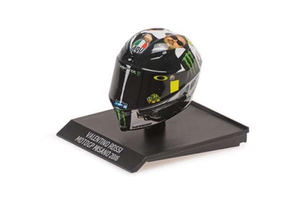 1:10 MINI HELMET Valentino Rossi MotoGP Misano (2016) - 315160096