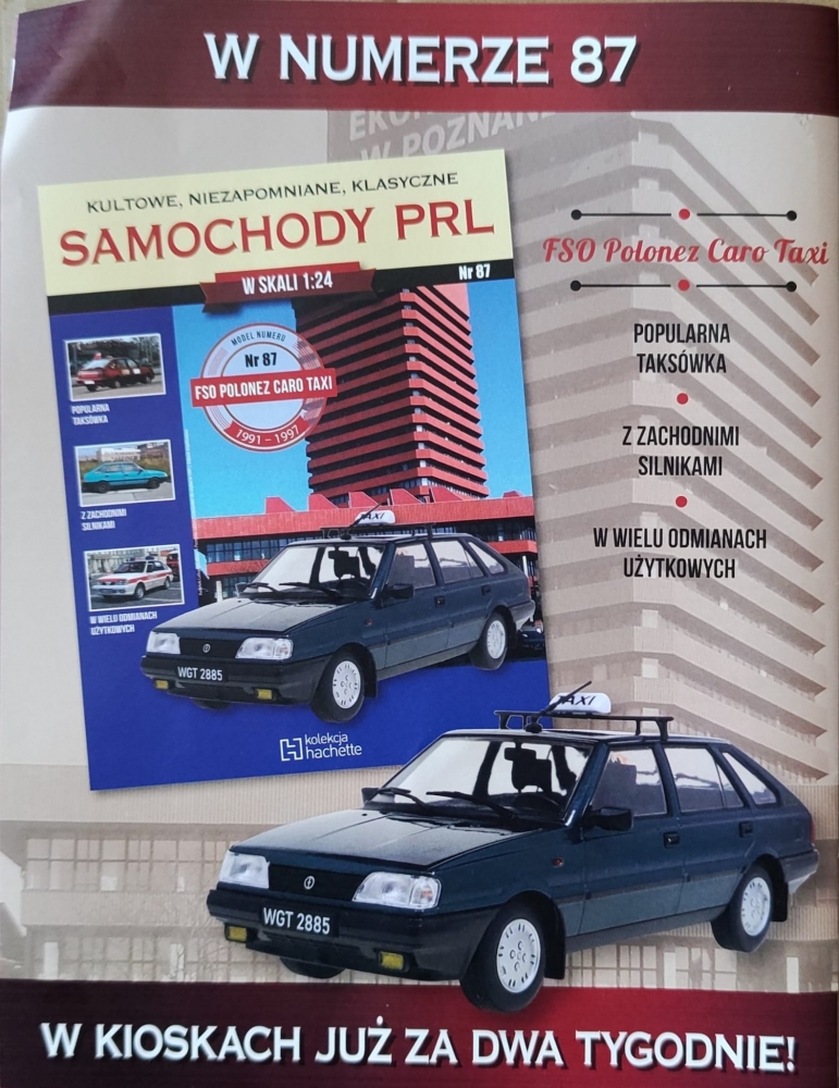 1:24 FSO POLONEZ Caro Taxi, Samochody PRL 87 - PRL087