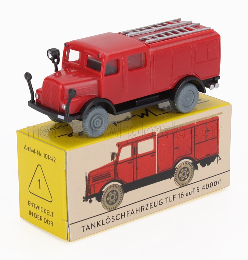 1:87 OPEL Tlf 16 Tank S 4000/1 - Пожарная автоцистерна, красный - FASABOPE106-ABOPE106