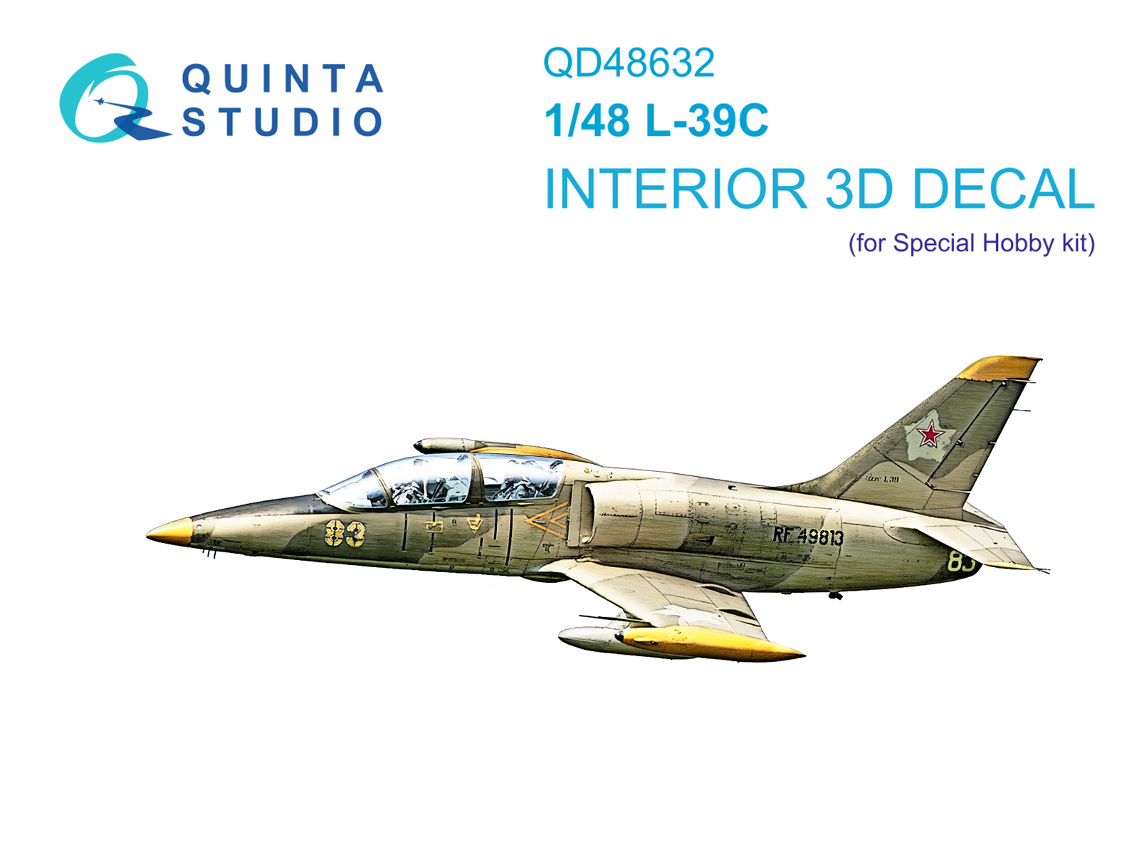 1:48 3D Декаль интерьера кабины L-39C (Special Hobby) - QD48632