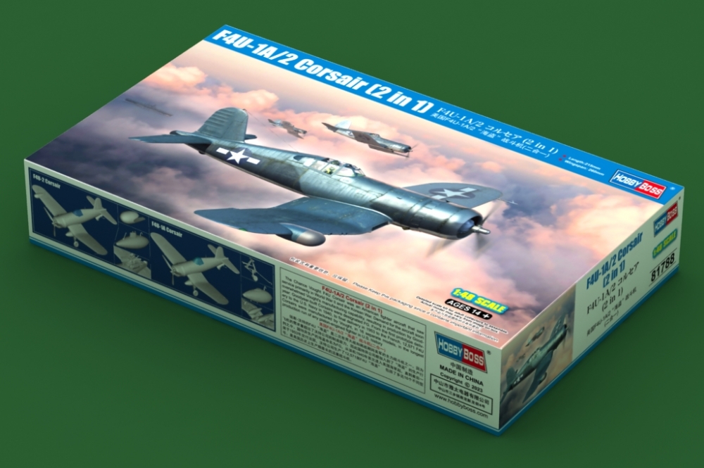 1:48 Сборная модель Истребитель F4U-1A/2 Corsair - 81788