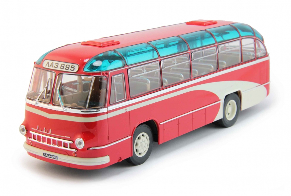 1:43 ЛАЗ 695 городской Фестивальный, красный - UM43-B002R