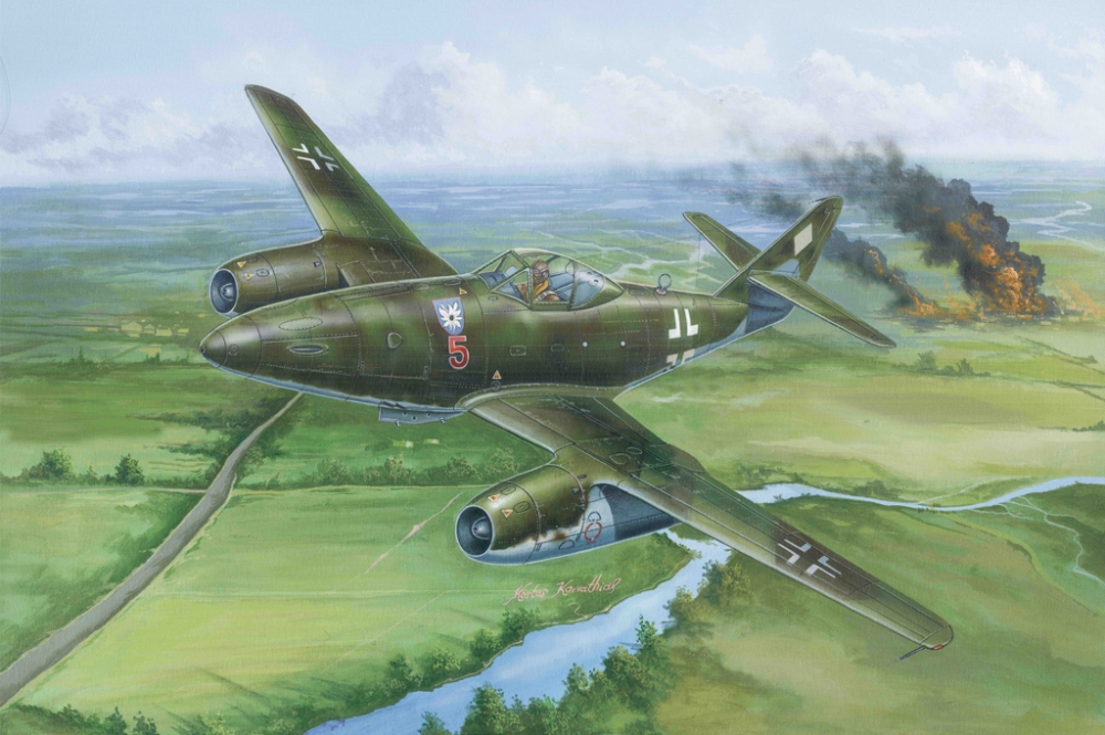 1:48 Сборная модель Самолет Messerschmitt Me-262 A-1aU1 - 80370