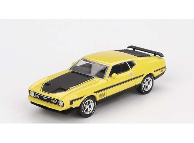1:64 Ford Mustang Mach 1, grabber yellow 1971 - MGT01139BL