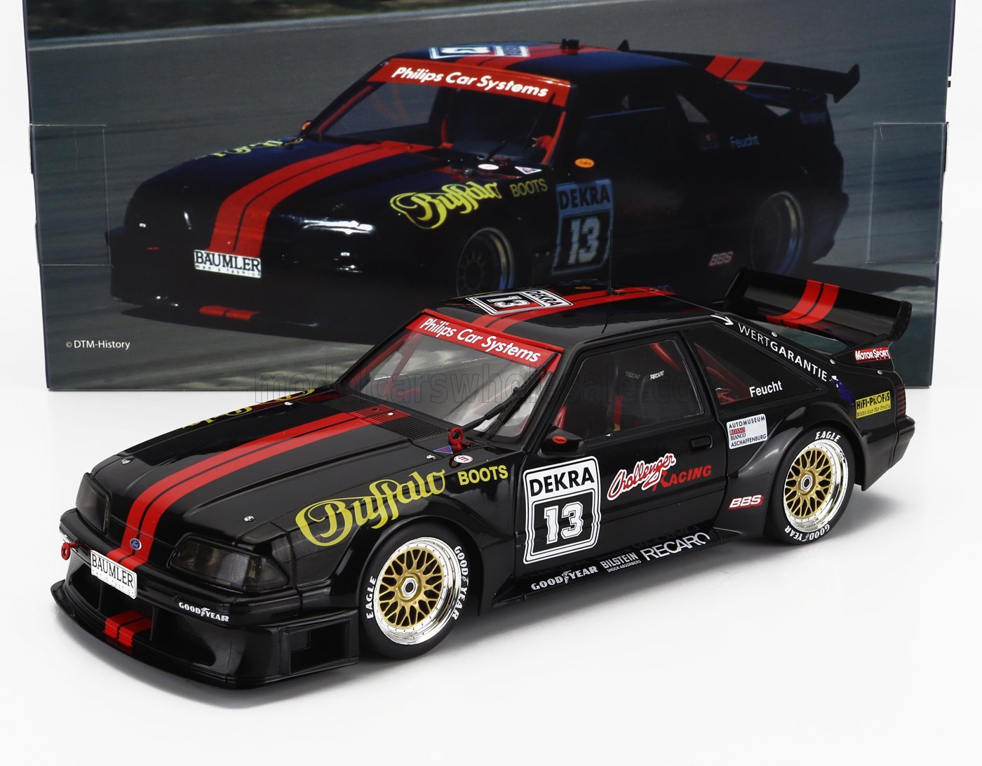 1:18 FORD Mustang 5.0 №13 Dtm Season (1993) Jurgen Feucht, Black Red - W1802404
