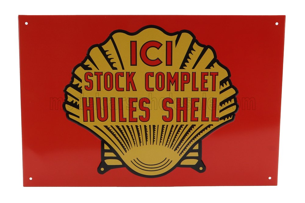 ACCESSORIES Metal Plate - Ici Stock Complet Huiles Shell - PB220