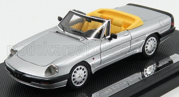 1:43 ALFA ROMEO Spider Quadrifoglio Verde Open (1986) - 3ª Serie Aereodinamica, Silver - MR43103A.GM