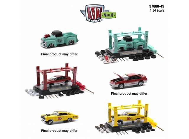 1:64 M2 Machines Model Kit, серия 49, набор из 6 комплектов - 37000-49~6