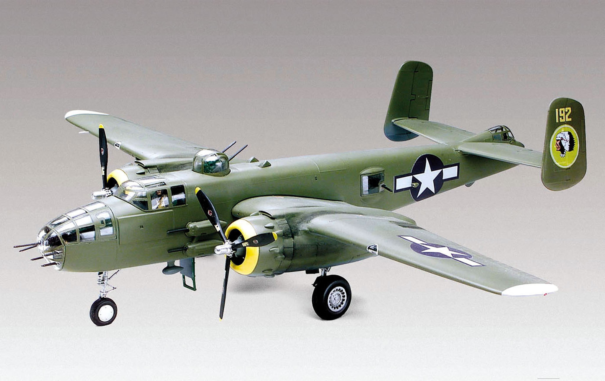 1:48 Сборная модель Средний бомбардировщик B-25J Mitchell - 15512