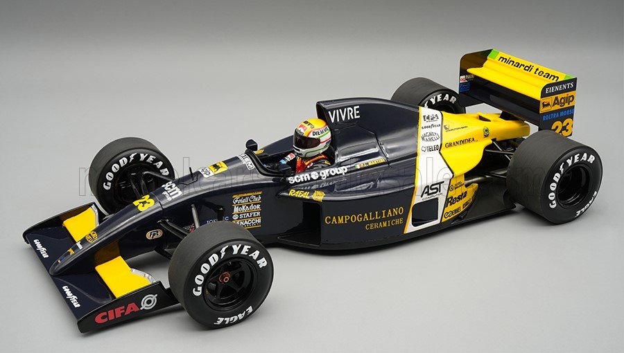 1:18 MINARDI F1 M191 FORD №23 USA GP (with pilot figure) (1991) Pierluigi Martini - TMD18-471C
