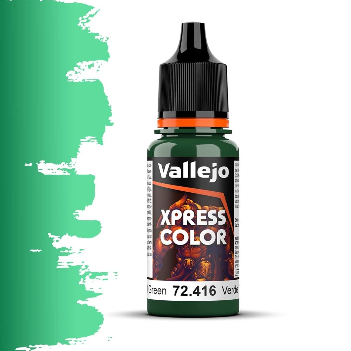 Краска акриловая Xpress Color Зелёный тролль / Troll Green, 18 мл - 72416