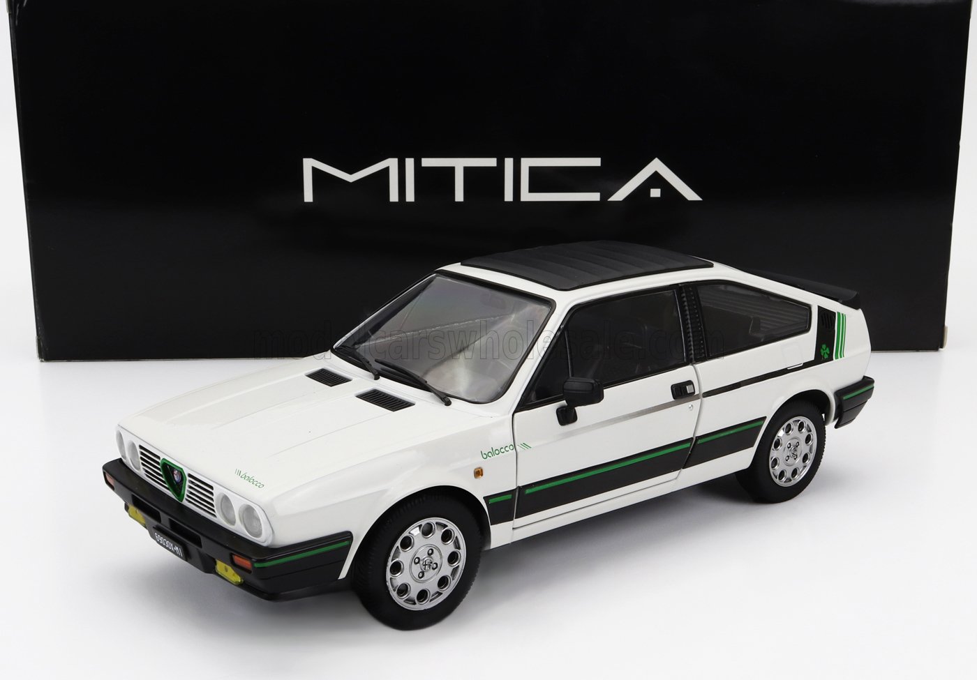 1:18 ALFA ROMEO Alfa Romeo Sprint 1.5 Quadrifoglio Verde Balocco (1984), Bianco Capodimonte - White - 200044-D