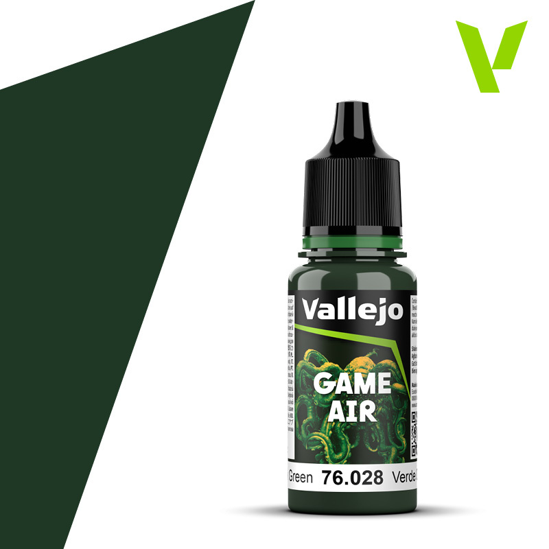 Краска акриловая Game Air Зеленый темный / Dark Green, 18мл - 76028