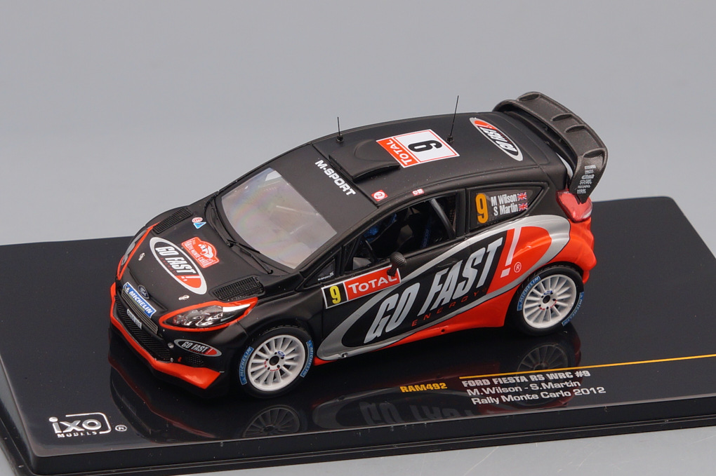1:43 FORD FIESTA RS WRC 9 M.Wilson/S.Martin Rally Monte Carlo 2012, black - RAM492