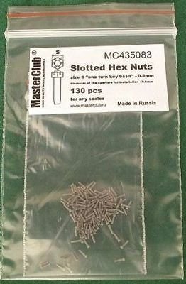 1:35 Корончатая гайка (0,8 мм установочное отверстие 0,6 мм) - MC435083