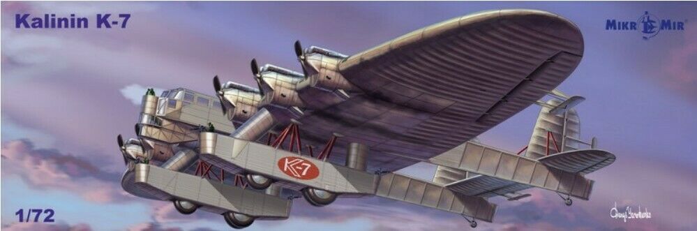 1:72 Сборная модель Самолет Калинин К-7 - 72-015