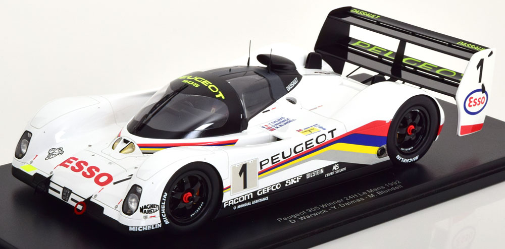 1:18 PEUGEOT 905 Winner 24h Le Mans, Warwick/Dalmas/Blundell (1992) - 18LM92