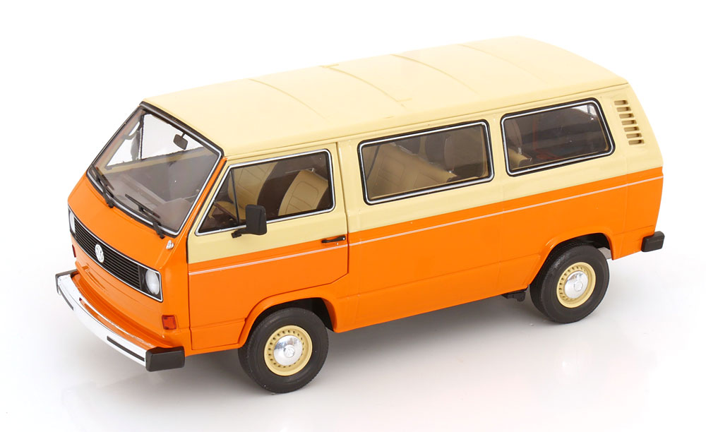 1:18 (Уценка!) VOLKSWAGEN T3a Minibus (1978), Orange White - 450060700-Z1