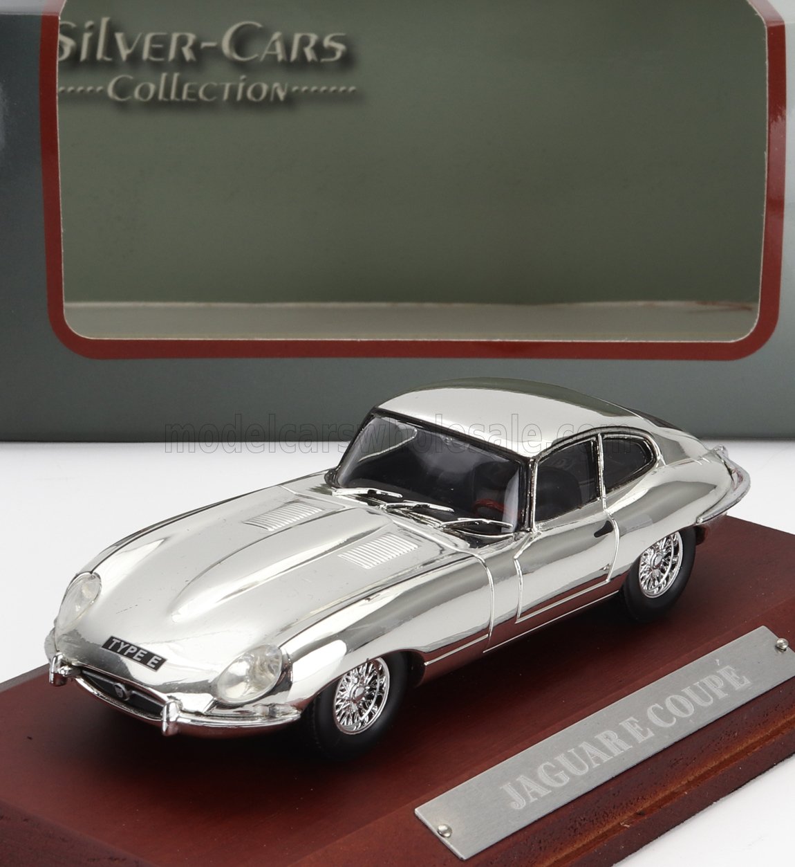 1:43 JAGUAR E-type Coupe (1961), Chrome - ACH010-ABSIC103