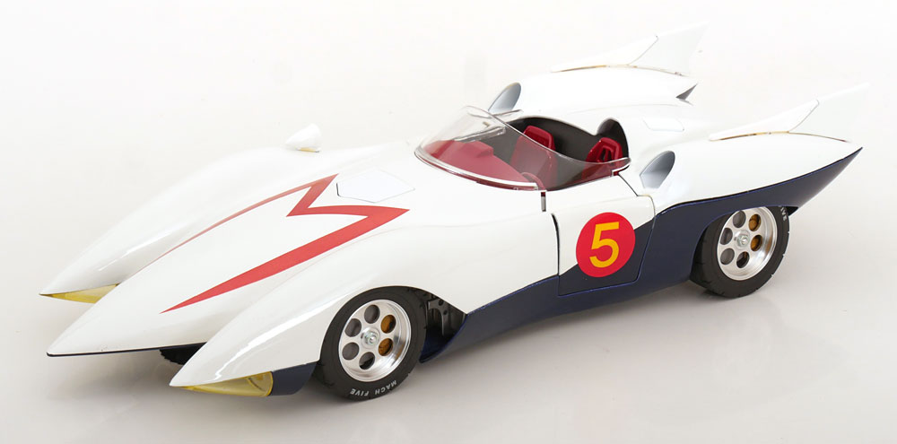 1:18 HAMILTON Speed Racer Mach 5, white dark blue/ red - HAM-010