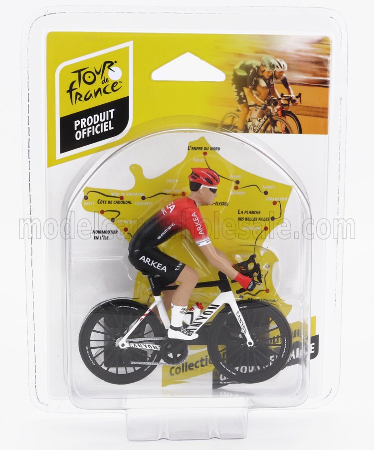 1:18 FIGURES Ciclista - Cyclist - Team Arkea-samsic - Tour De France (2023), Red - 1809914