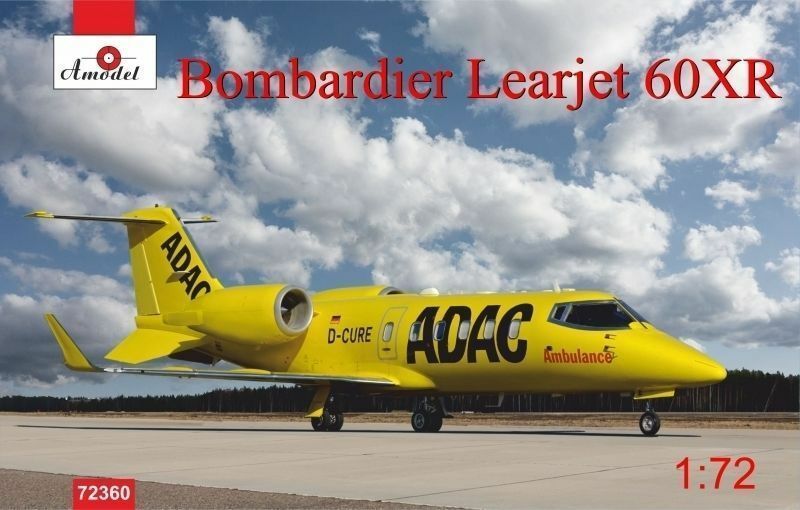 1:72 Сборная модель Канадский пассажирский самолет Bombardier Learjet 60XR - 72360