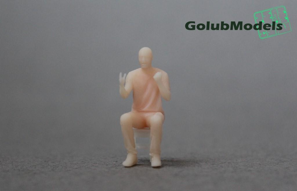 1:43 Фигурка болельщик неокрашенная - 12272