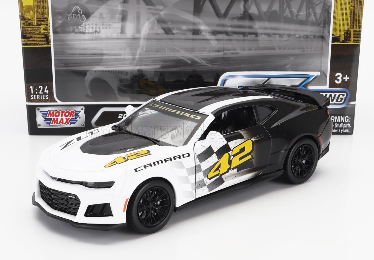 1:24 CHEVROLET Camaro Zl1 №42 Racing (2017), White Black - 73797