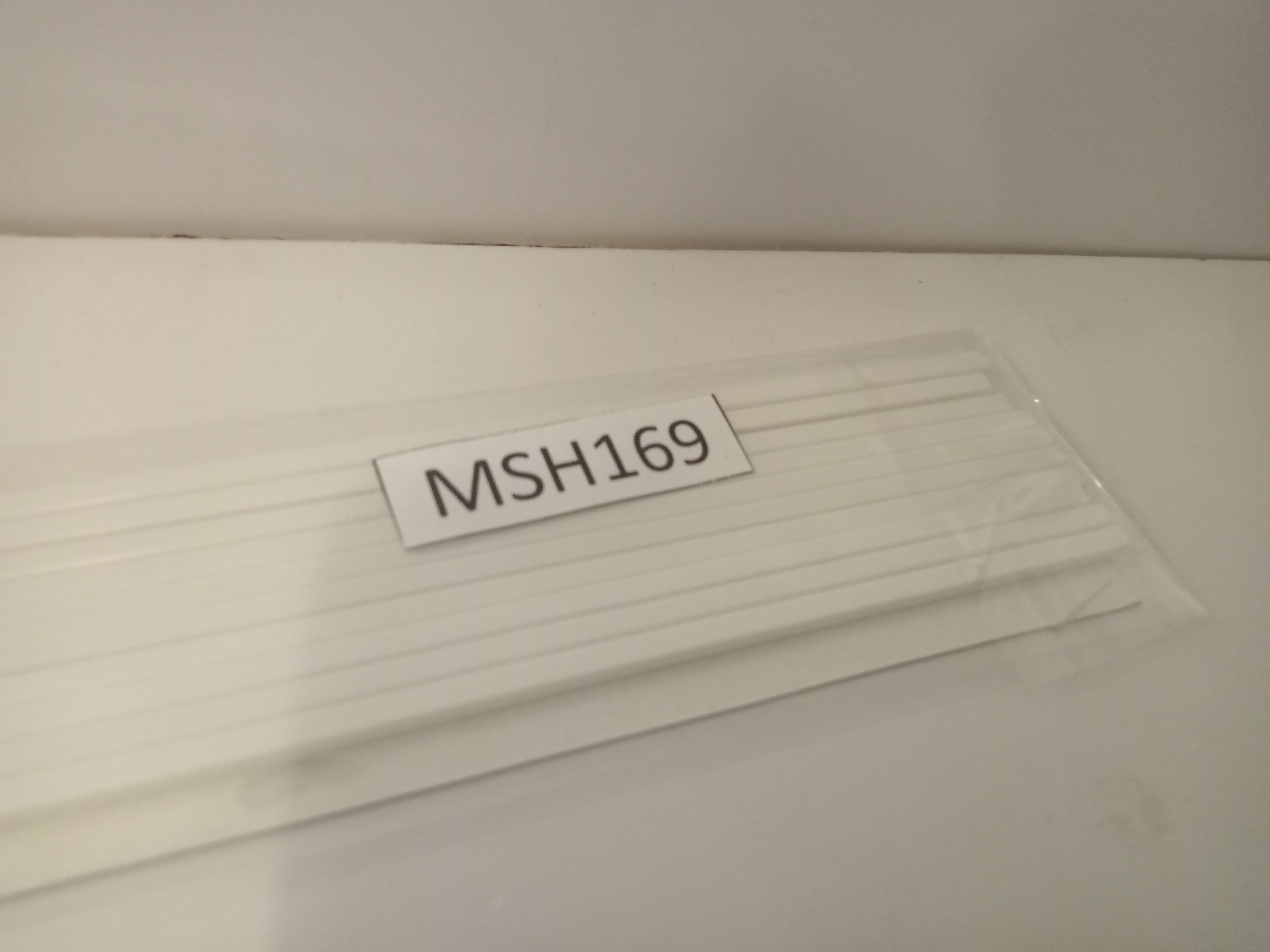 Пластик ABS трубка квадратная 3х3 мм, длинна 200 мм, (10 шт) - MSH169