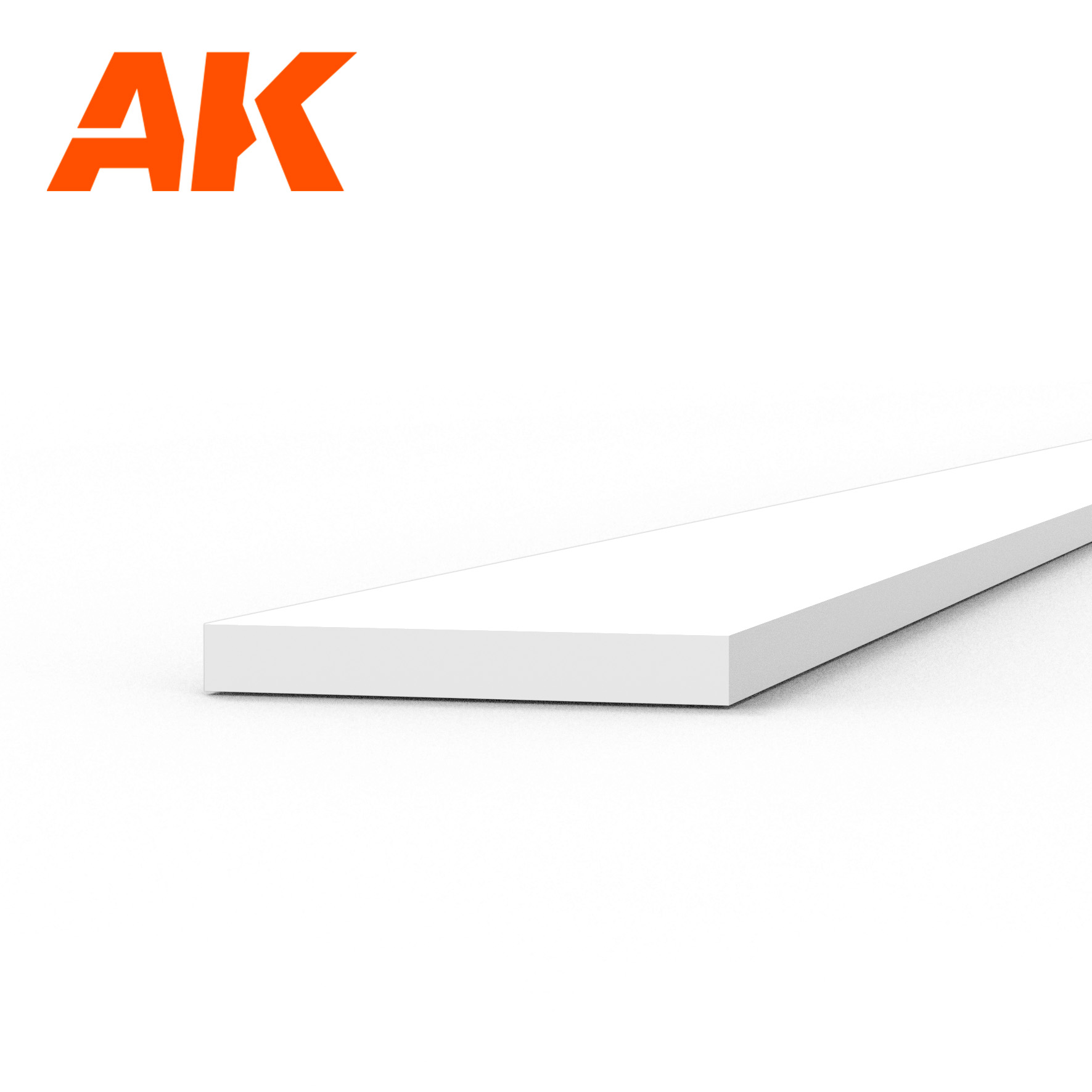 Strips 0.50 x 4.00 x 350mm - STYRENE STRIP - AK6511