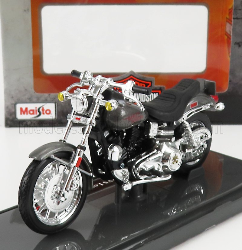 1:18 HARLEY DAVIDSON Fxs Low Rider 1977, Grey Met - 18866G-34360
