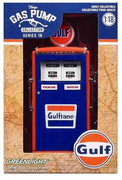 1:18 бензоколонка Tokheim 350 Twin Gas Pump 'GULF' (1954) - 14160C