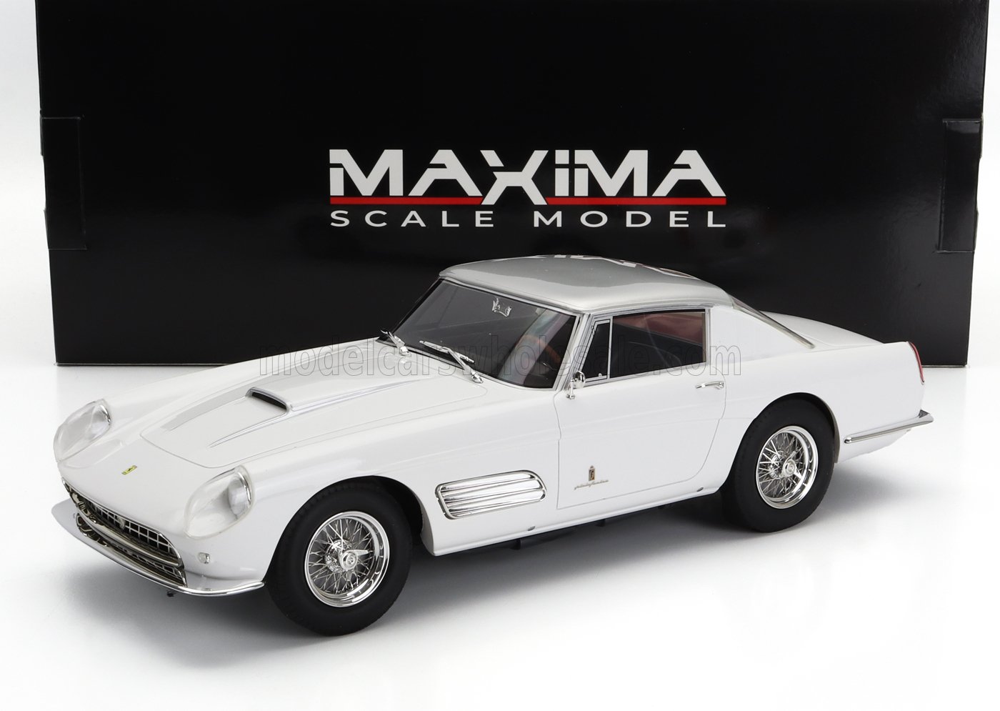 1:18 FERRARI 410 Superamerica Iii Series Pininfarina Coupe (1958), White Silver - MAX002041