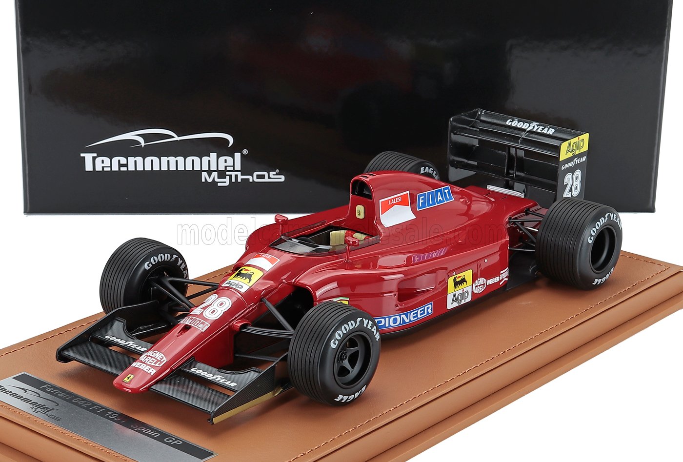 1:18 FERRARI F1 642 №28 British Gp With Rain Tires (1991) Jean Alesi, Red Black - TM18-392A
