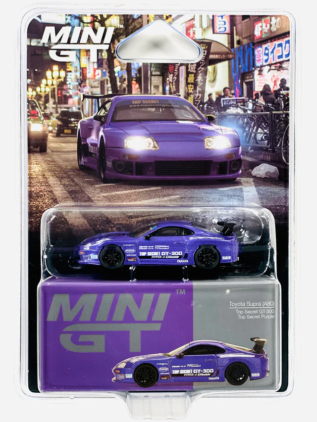 1:64 TOYOTA Supra MK4 (A80) Top Secret GT-300 (1999), purple - MGT01067-BL