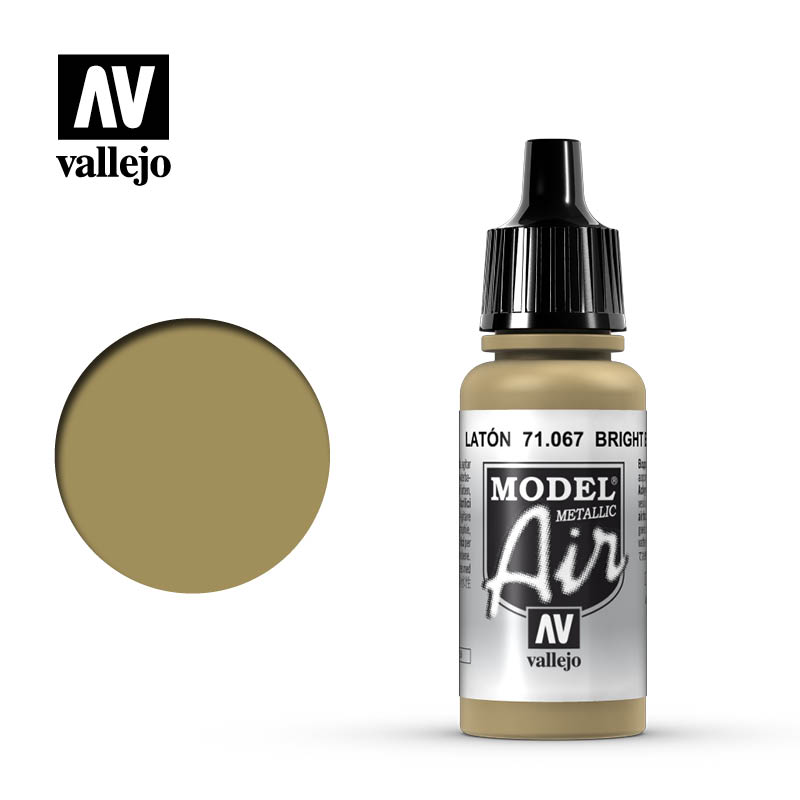 Краска акриловая `Model Air` Светлая латунь / Bright Brass (Metallic) - 71067