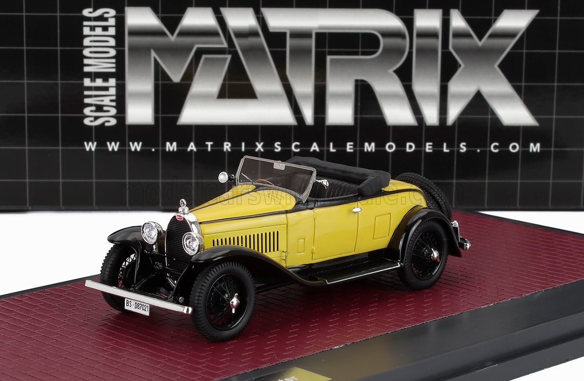 1:43 BUGATTI Type 40 Roadster (1929), yellow / black - MX40205-023