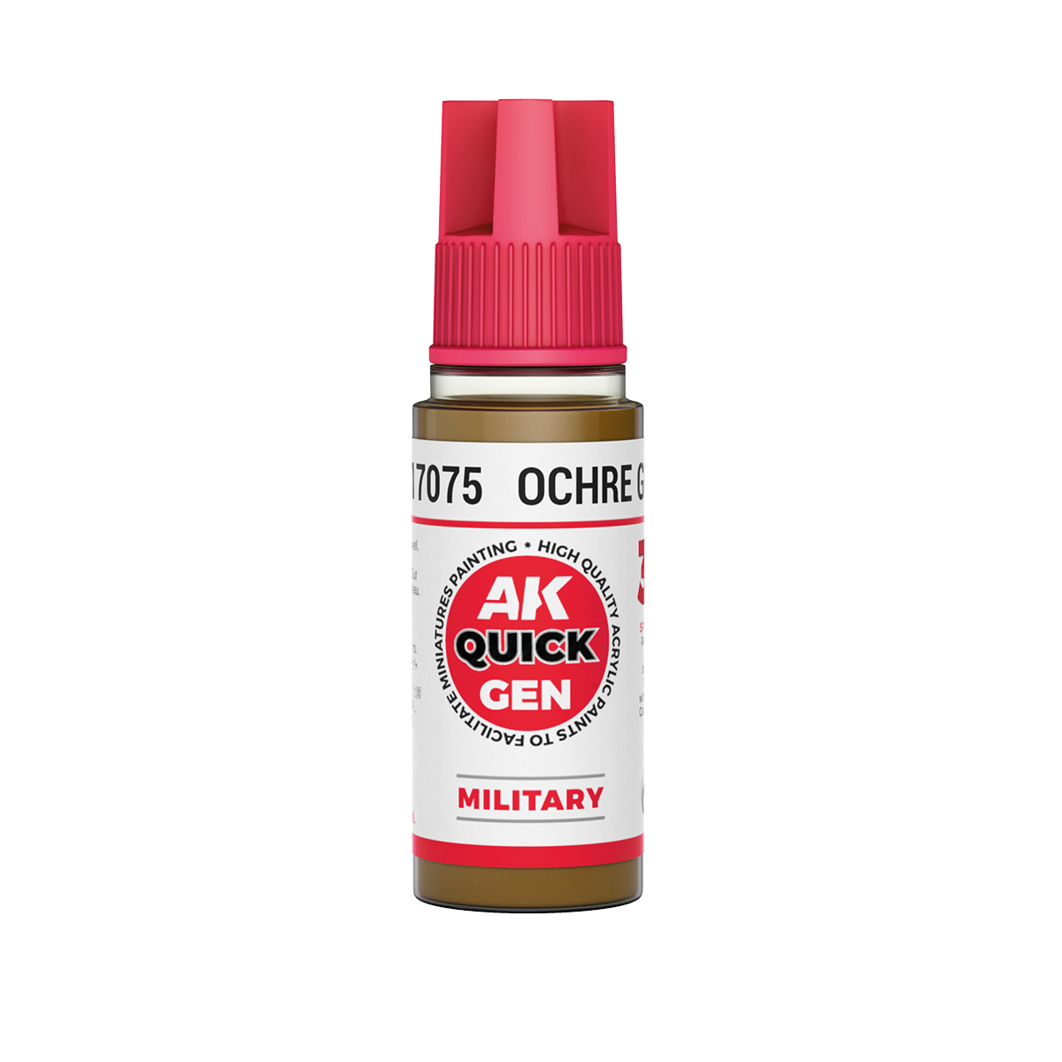 Краска акриловая QUICK GEN - Охристо-зелёный / OCHRE GREEN, 18мл - AK17075