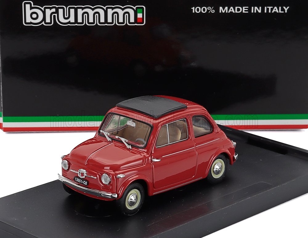 1:43 FIAT 500 Nuova Chiusa Closed (1959), Rosso Corallo - Red - R365-01-UPD-2026