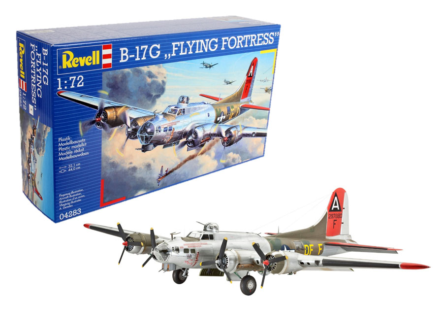 1:72 Сборная модель Американский бомбардировщик B-17G Flying Fortress - 04283