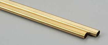 Овальная латунная трубка 8х6 мм, 2 шт - KS5094