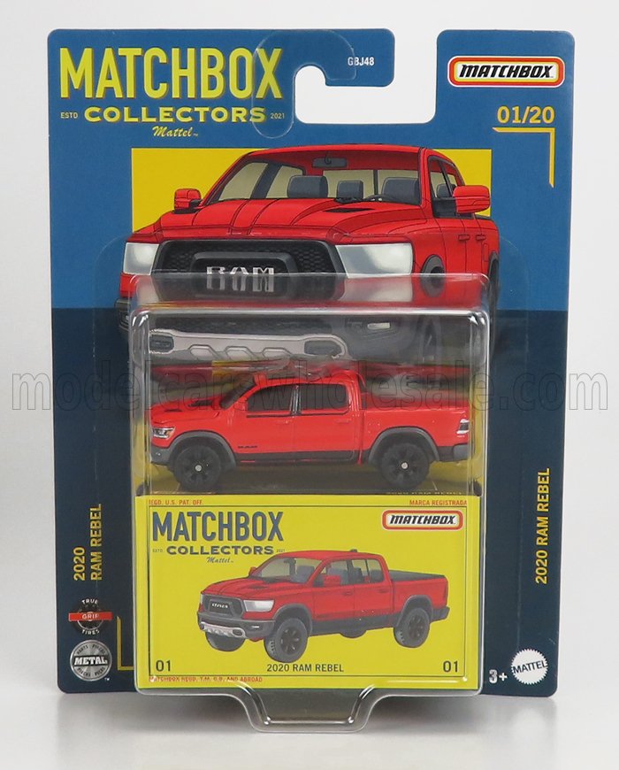1:64 FORD Ram Rebel Pick-up (2020), Red Black - HFL75-LA10