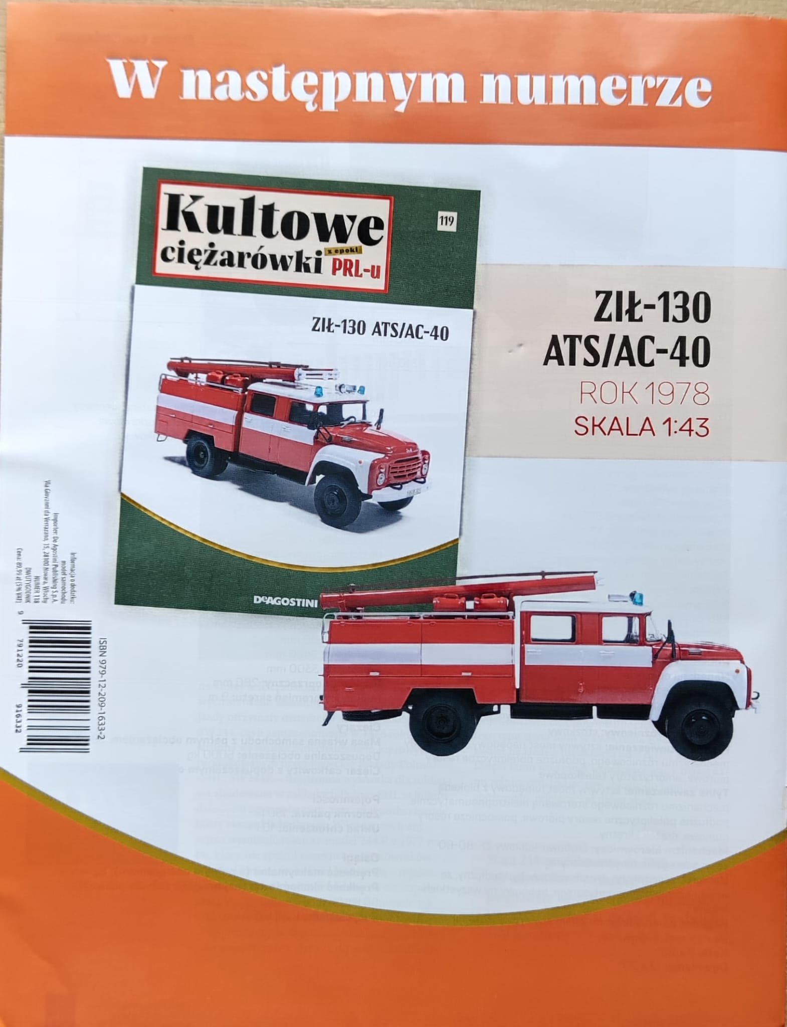 1:43 ЗИL 130 ATS/AC-40, Kultowe Ciezarowki PRL-u - kulC119