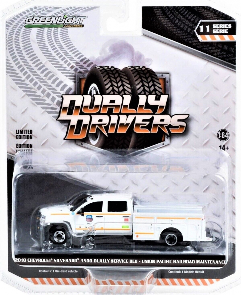 1:64 CHEVROLET Silverado 3500 Dually Service Bed 'Union Pacific Railroad Maintenance Truck' (2018) - 46110C
